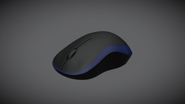 Logitech M185 Mouse 3D Model