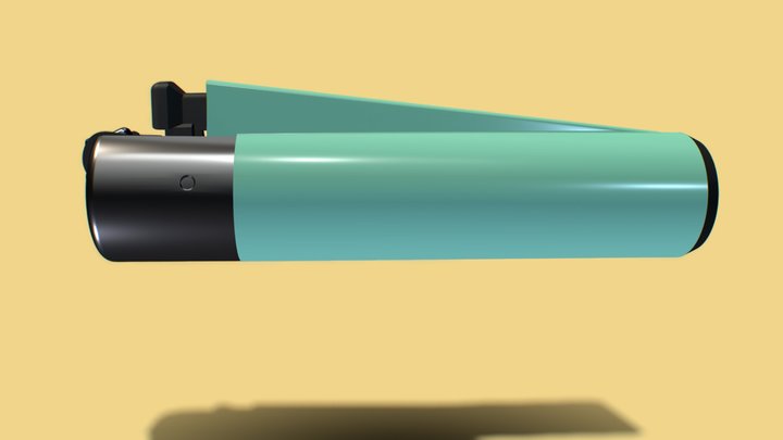 Clipper Lighter 3D Model