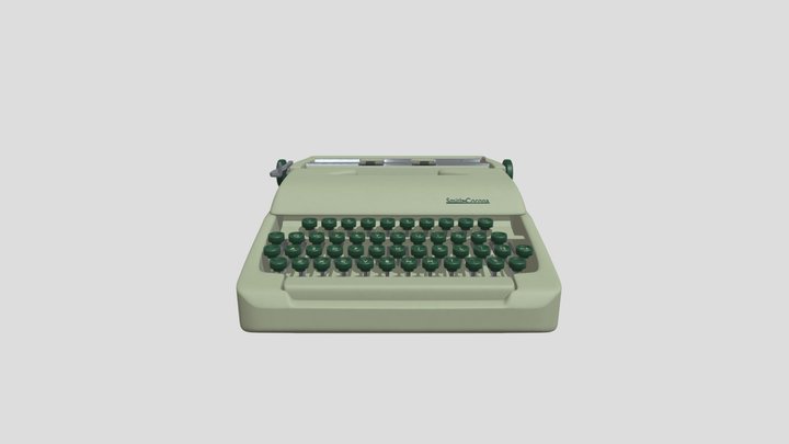 Typewriter - 1955 Smith Corona Clipper 3D Model