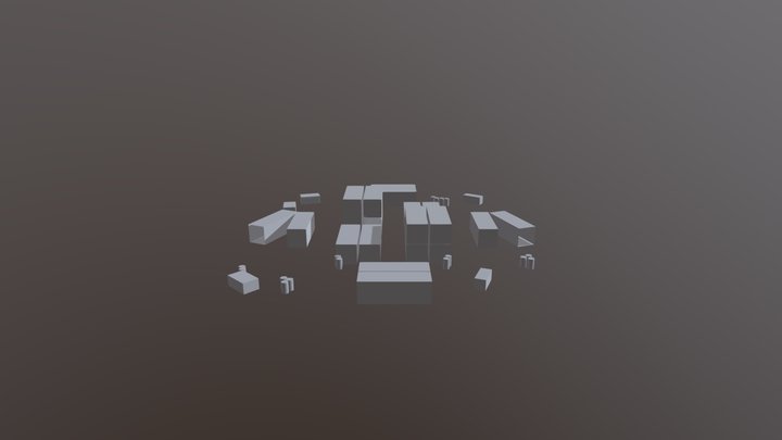 A02: Environment Blockout with Primitives 3D Model