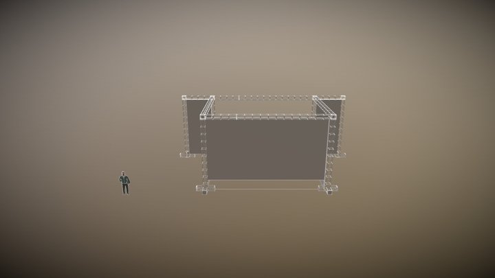 Backdrop And Banner Jambore 3D Model