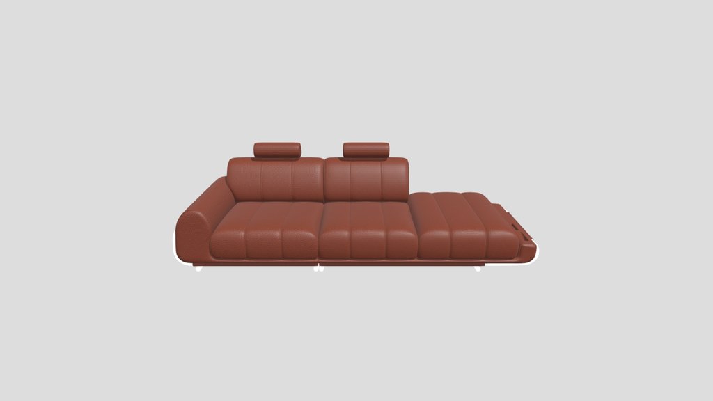 Luxury Leather Modular Ottoman Sofa