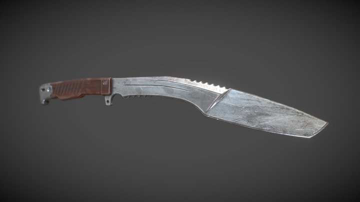Kukri Knife 3D Model