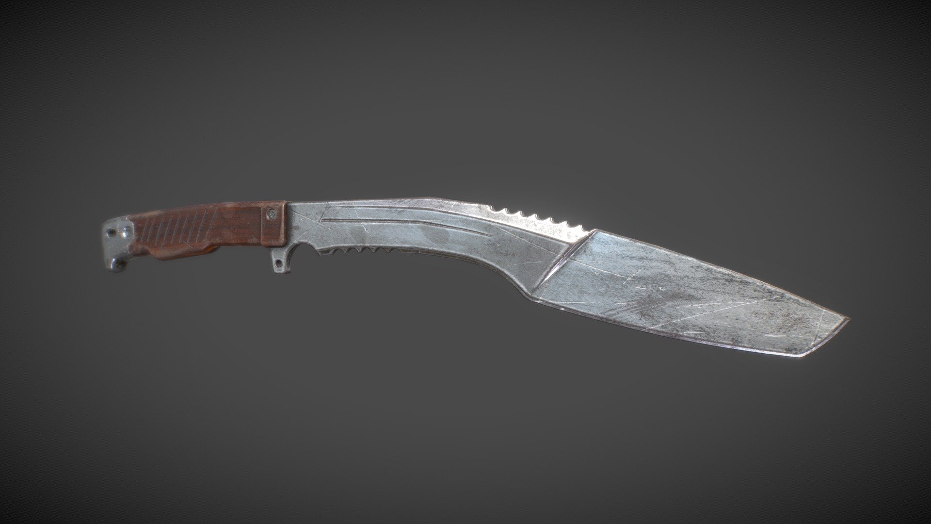 Kukri Knife - 3D model by mariorad [f7f64b1] - Sketchfab