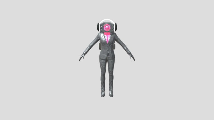 SPEAKER WOMAN SOLO 3D Model