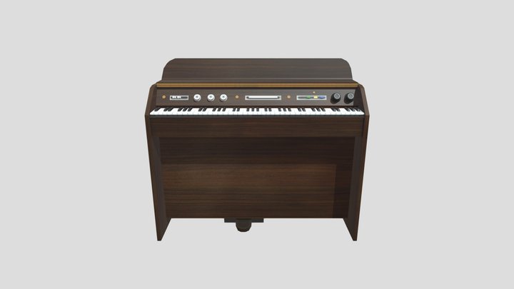 Mellotron Organ 3D Model