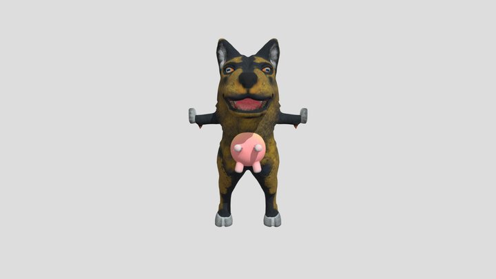 Wolf Goat 3D Model