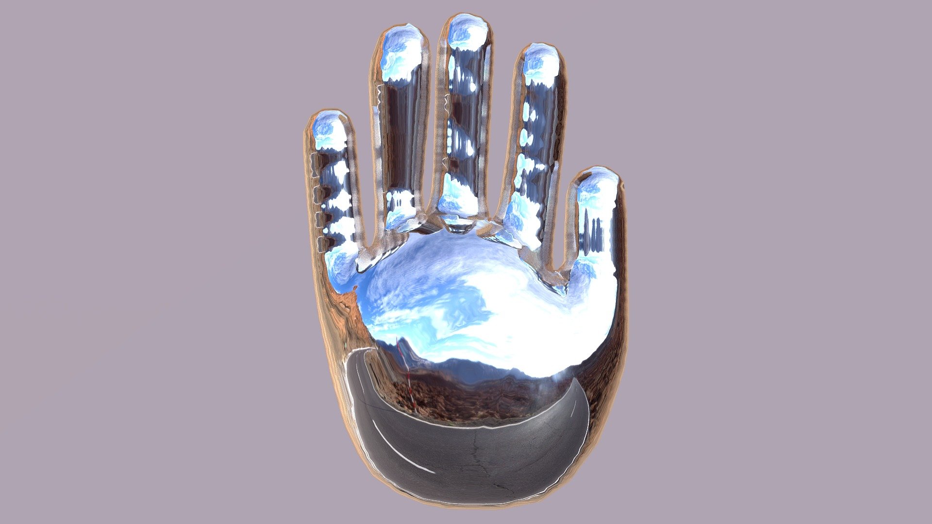3d version of the hand