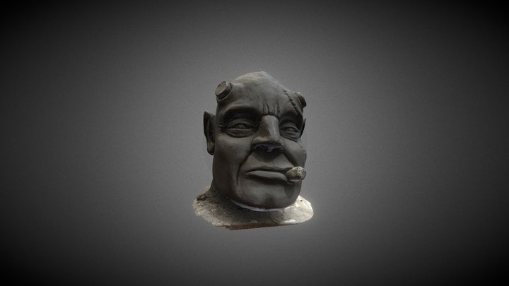 Hellboy Sculpture 3D Scan 3D Model