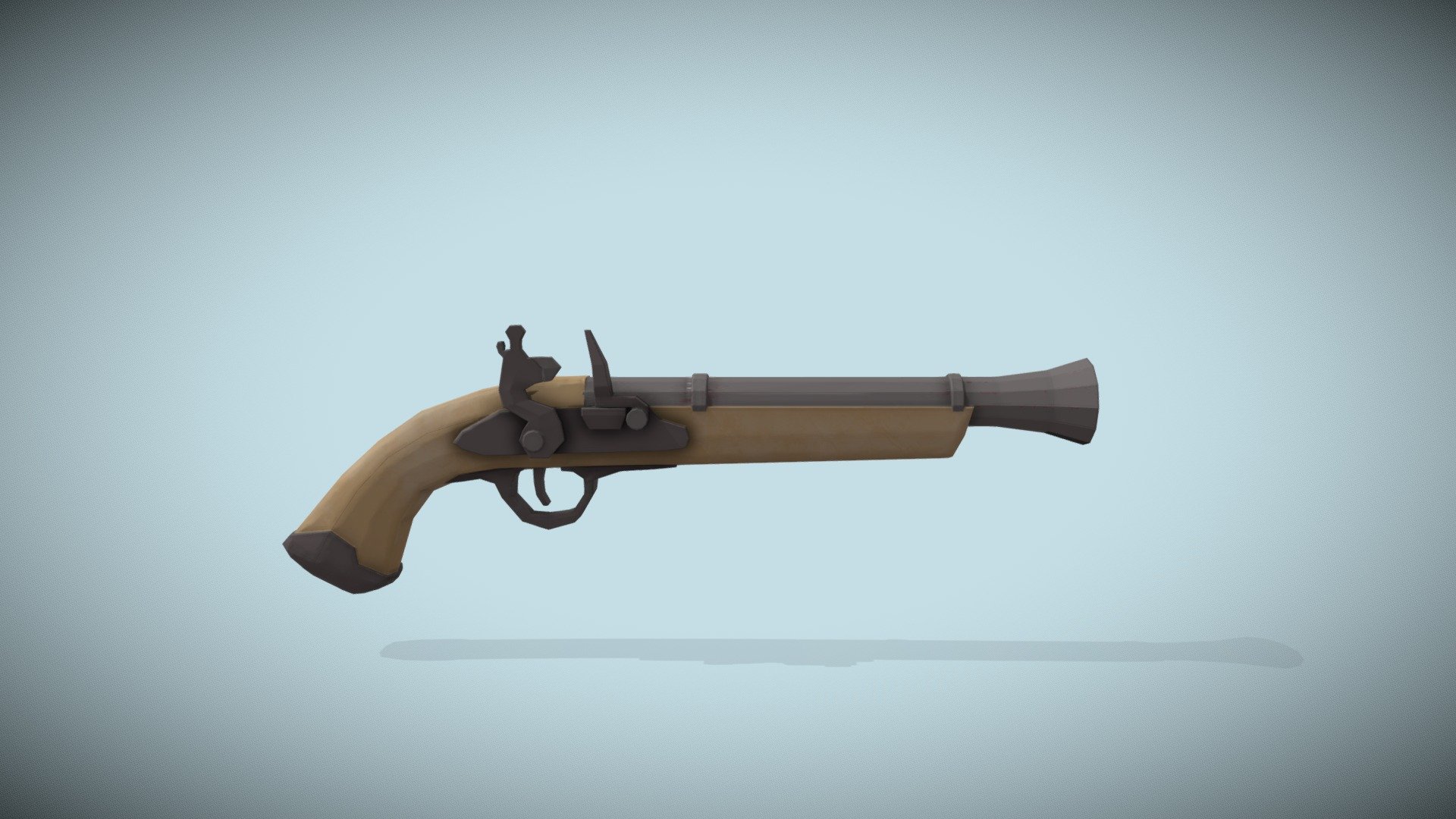 Stylized Lowpoly Pirate Pistol - Download Free 3D model by fnabbe ...