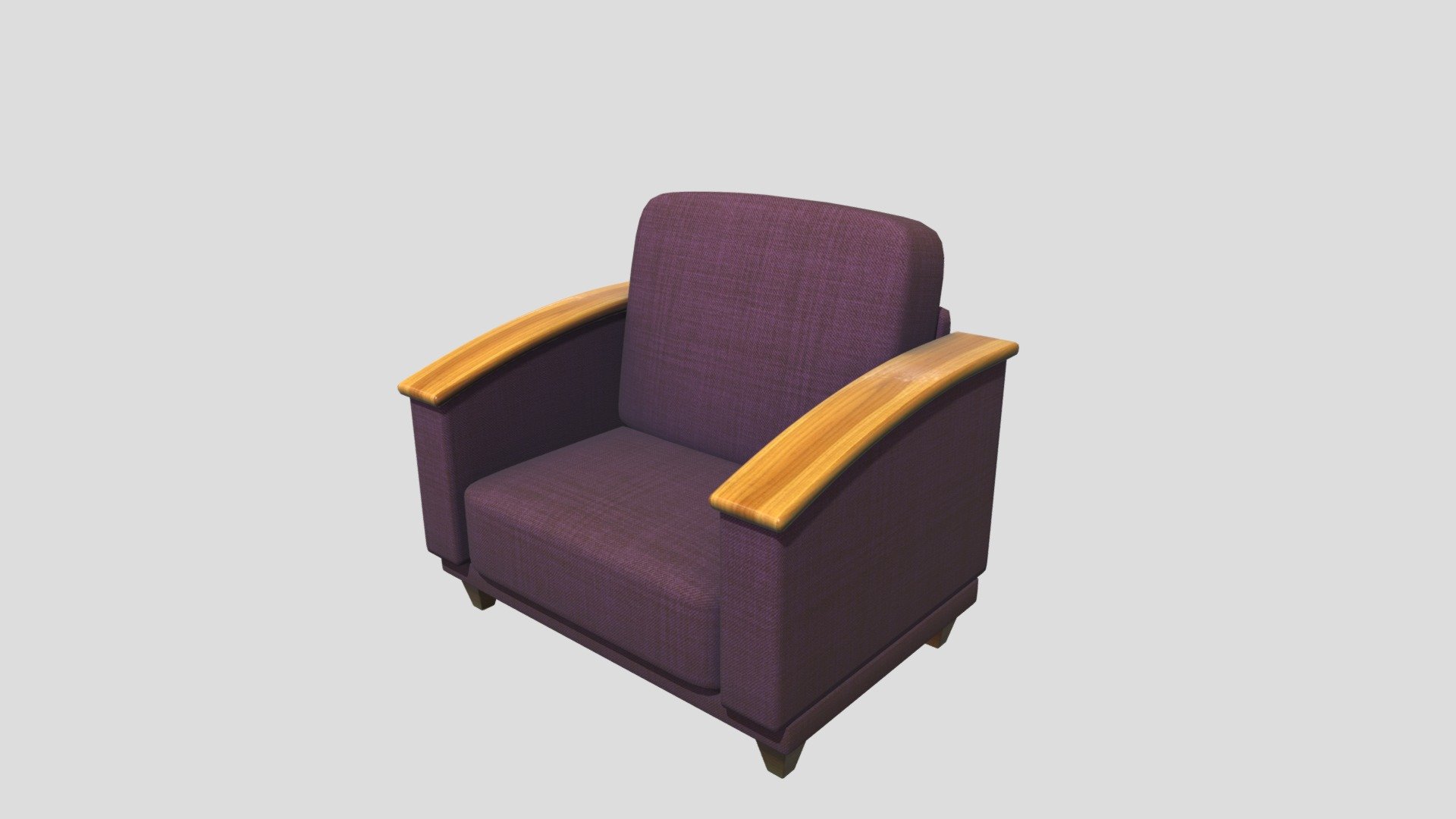 Purple Armchair