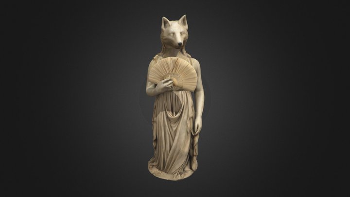 Wolf Goddess 3D Model