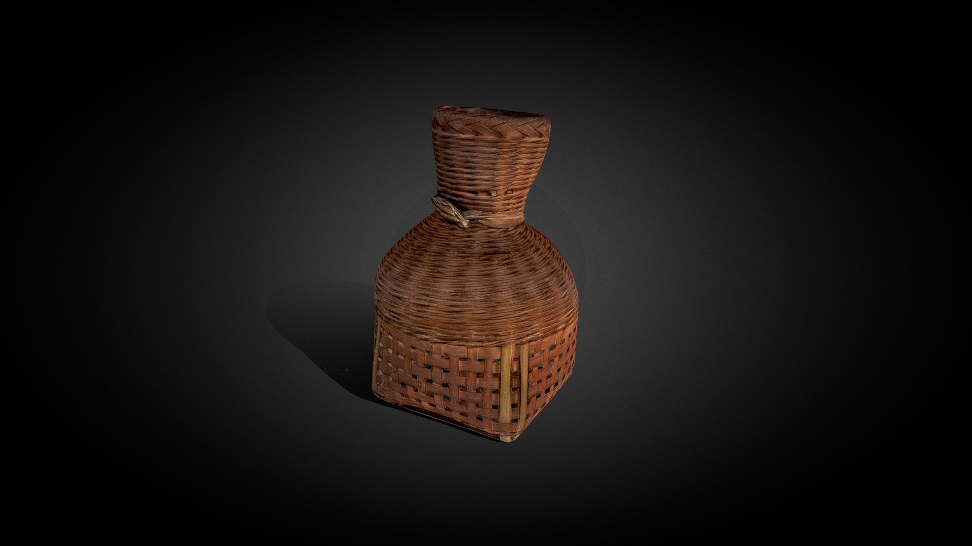 Small wicker vase
