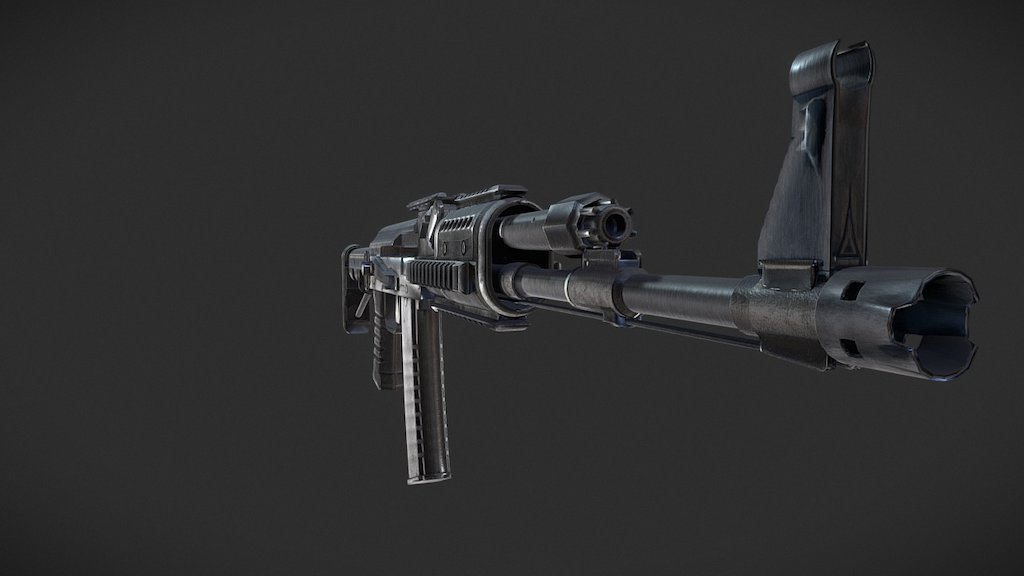 Ak Custom Black - 3d Model By Anthwolf (@anthmurphy) [f7fab76] - Sketchfab