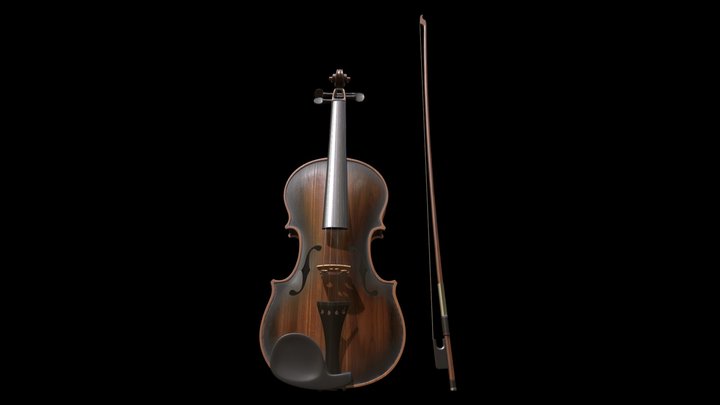 Violin 3D Model