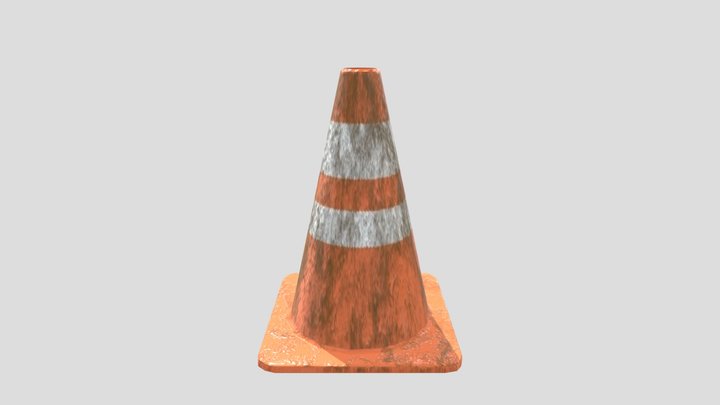 Epic Traffic Cone 3D Model