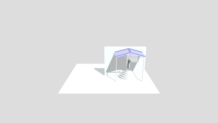 макет навеса 3D Model