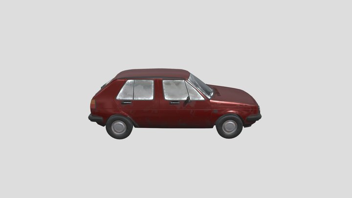 1985 Volkswagen Golf 2 3D Model