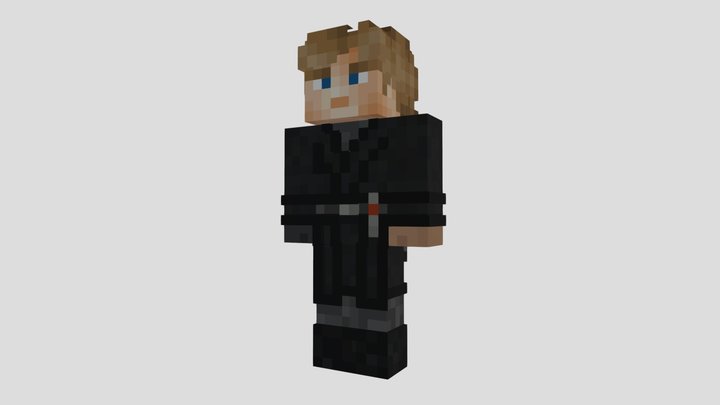 minecraft Luke Skywalker star wars 3D Model