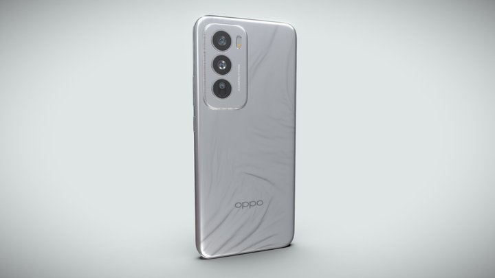 OPPO Reno 12 Astro Silver 3D Model