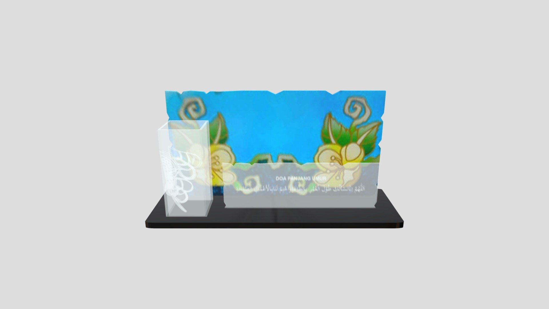 Acrylic Pen Holder For Gift Blue