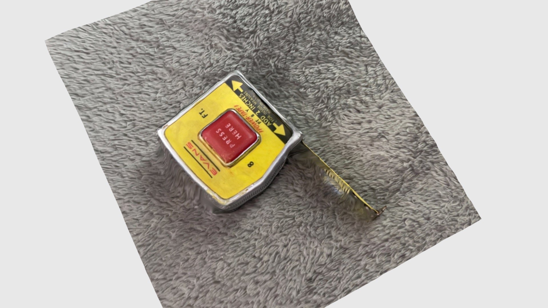 EVANS Tapemeasure Yellow and Red TapeMeasure Download Free 3D model