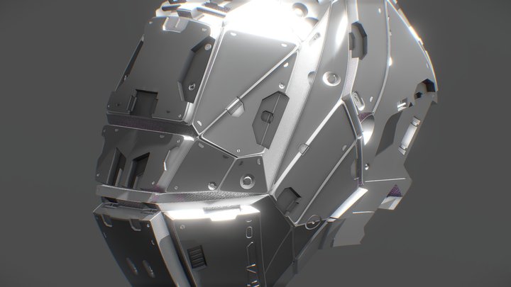 Robot Head 2 3D Model