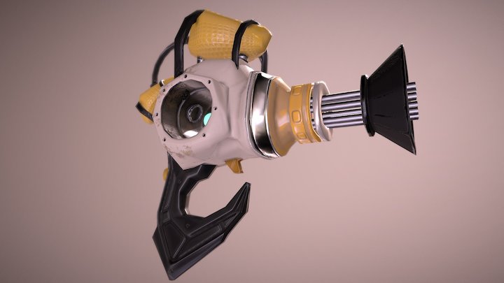 Overwatch Style Plasma Gun 3D Model