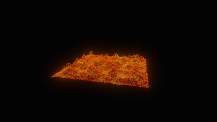 Particle Mountains 3D Model