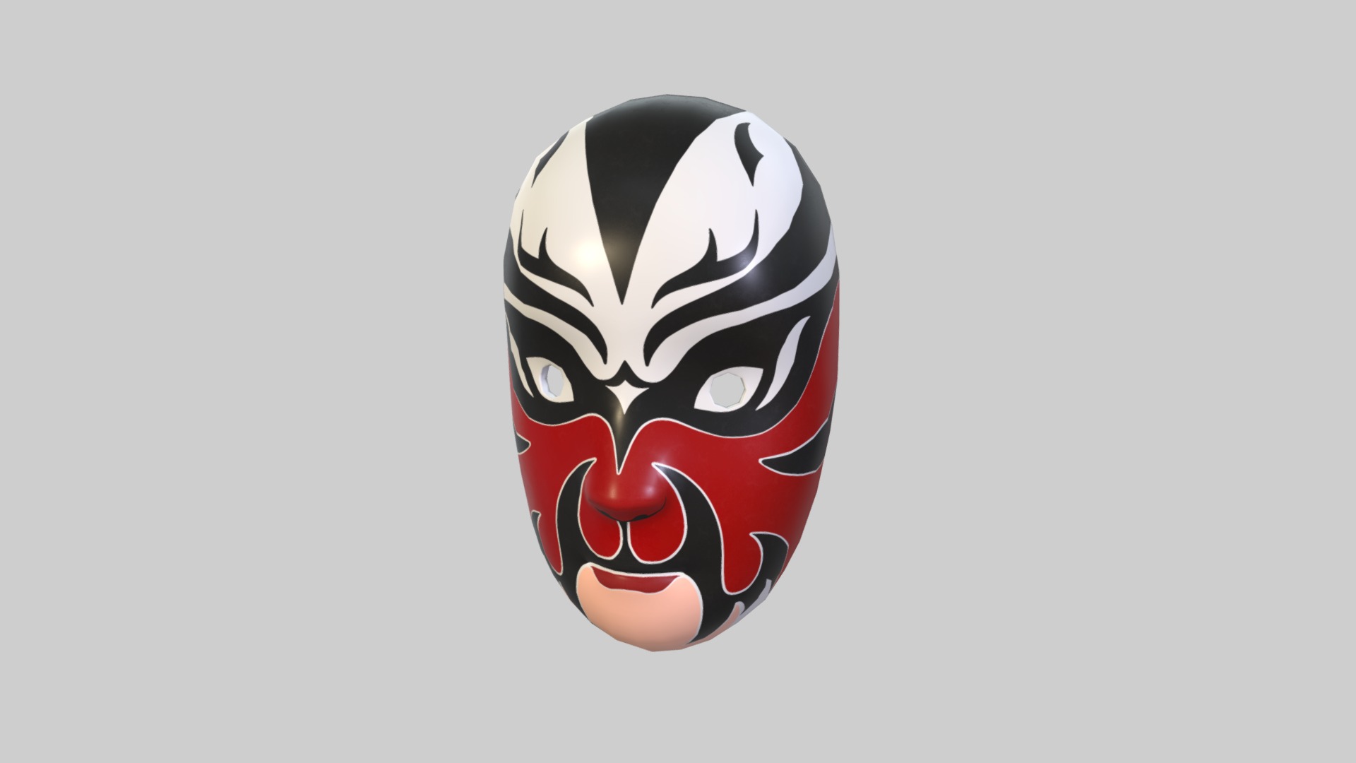 3D model Chinese Opera Mask - This is a 3D model of the Chinese Opera Mask. The 3D model is about logo.