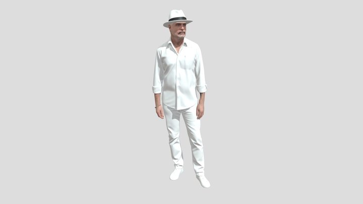 White Linen Gentleman – Free 3D Model STL