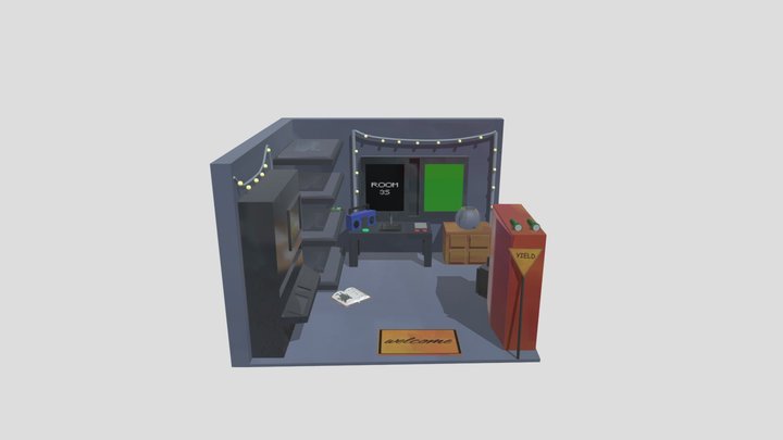 Lethal Company isometric room 3D Model