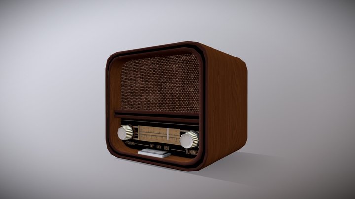[Student Worck] Realistic Props_Radio 3D Model