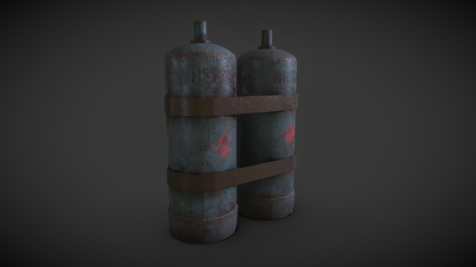 Gas Bottle [Low Poly Realist] Download Free 3D model by Islide