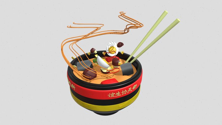 Ramen 3D Model