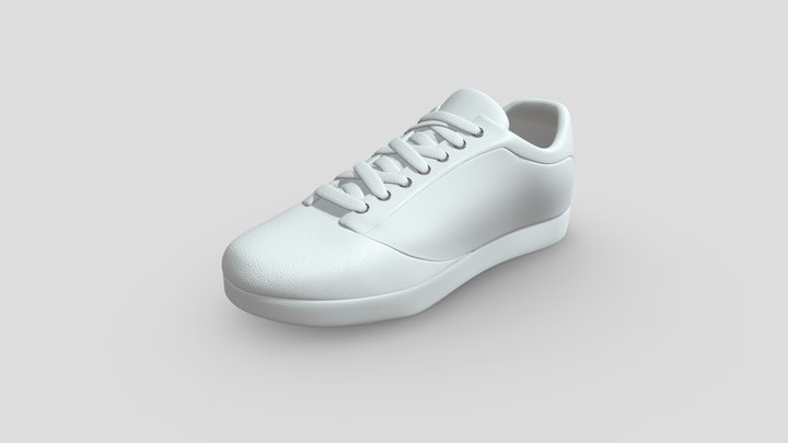 Unbranded white Sneaker – Free 3D Model STL