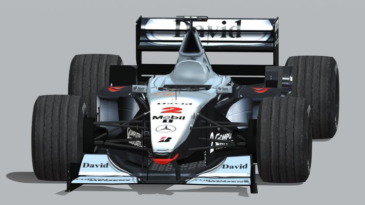 1998 Mercedes Mclaren MP4/13 – Modello 3D gratuito STL