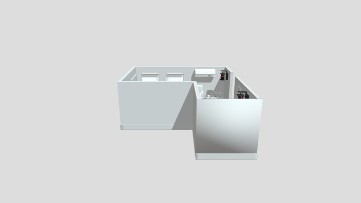 A White Room 3D Model