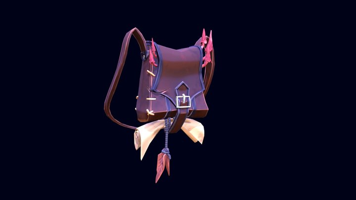 Stylized Shoulderbag Asset 3D Model