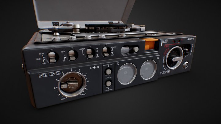 Sony TC-510-2 Tape Recorder 3D Model