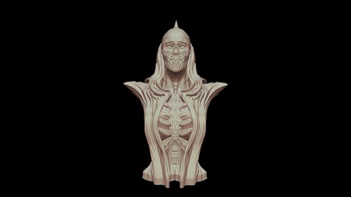 Ghost Bust Small 3D Model