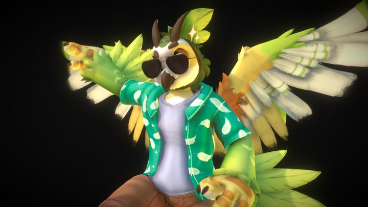 Regen the Owl - VRChat Avatar 3D Model