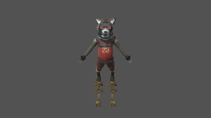Mr. Raccoon 3D Model