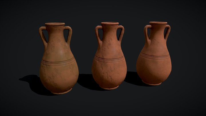 Ancient Amphora Pack 3D Model