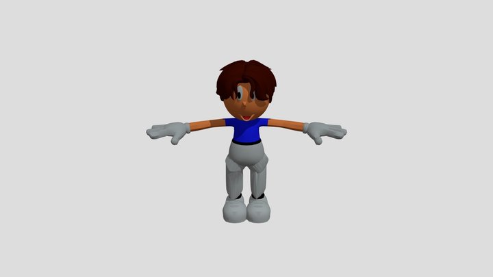 Kreskówkowy skif 3d 3D Model