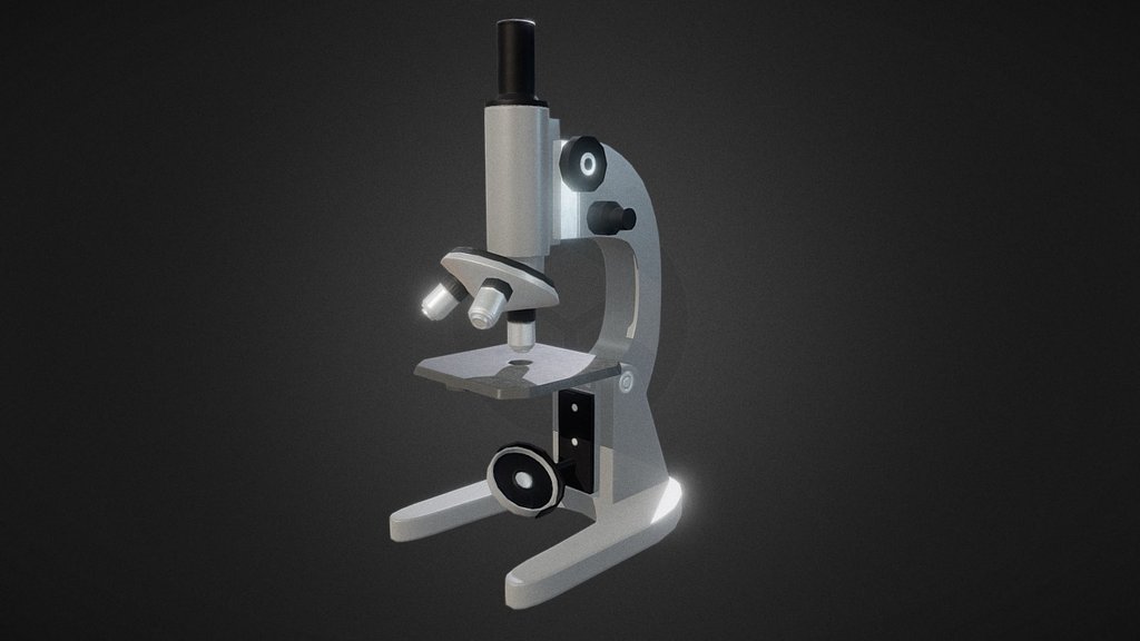 Microscope low poly