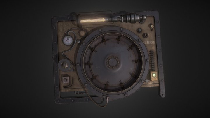 Industrial panel/hatch 3D Model