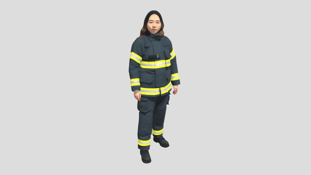 Firefighter in Turnout Gear