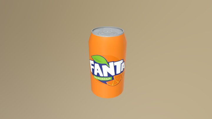 Fanta_Can 3D Model