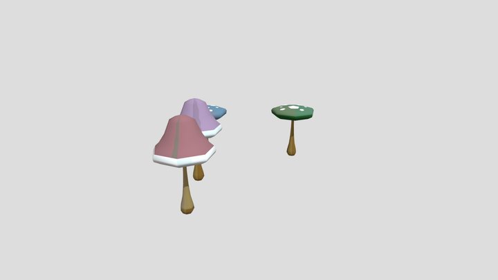 Mushrooms 3D Model